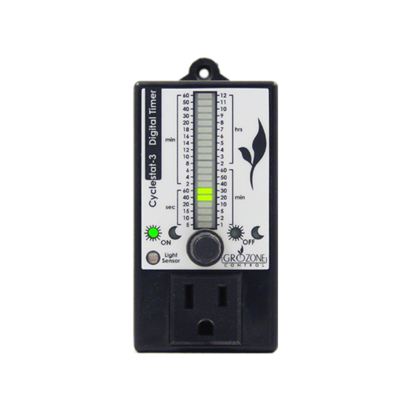 Growzone Control - CY3 - Digital Cyclestat With Photocell And Display