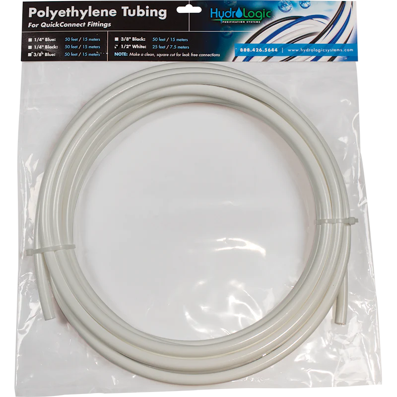 HydroLogic - 1/2" White Tubing Pack 25'
