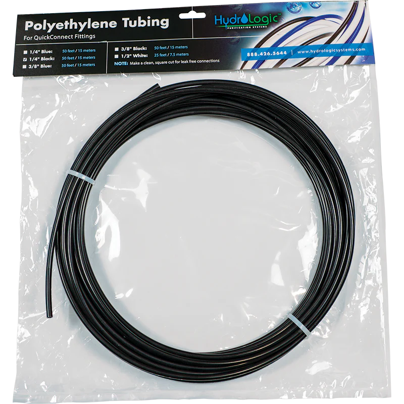 HydroLogic - 1/4" Black Tubing Pack 50'