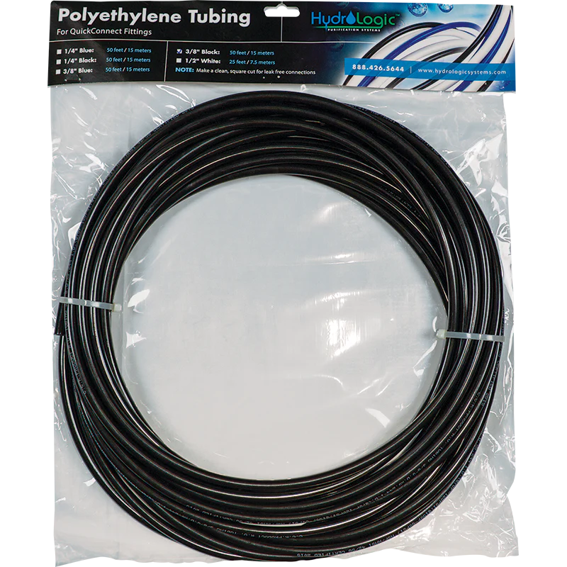 HydroLogic - 3/8" Black Tubing Pack 50'