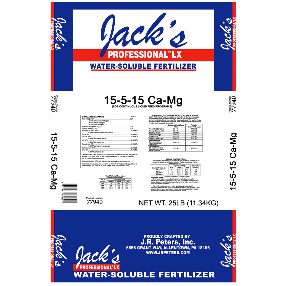 Jack's - Pro 15-5-15 Cal-Mag LX 25lb