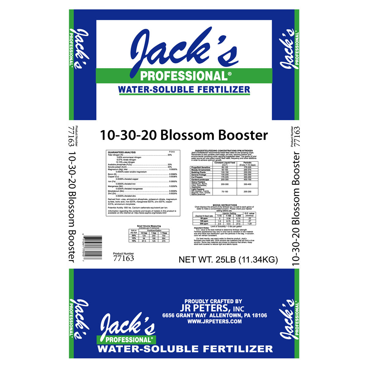 Jack's - Pro Blossom Booster 10-30-20 25lb