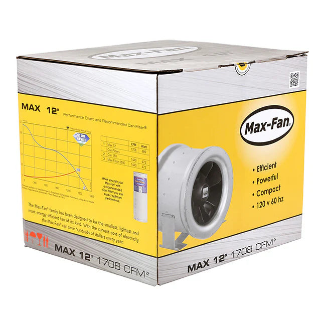 Max-Fan - Inline Fan 12" (1708 CFM)