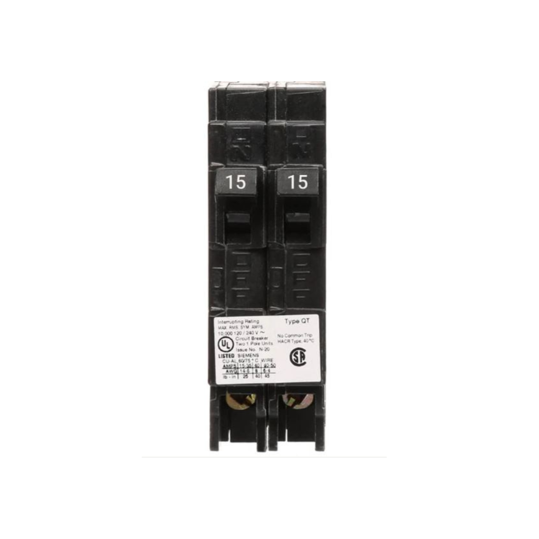 Siemens - 15/15 Amp Tandem Circuit Breaker