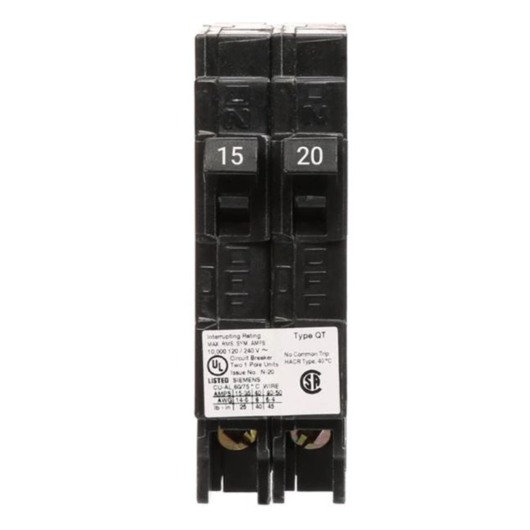 Siemens - 15/20 Amp Tandem Circuit Breaker