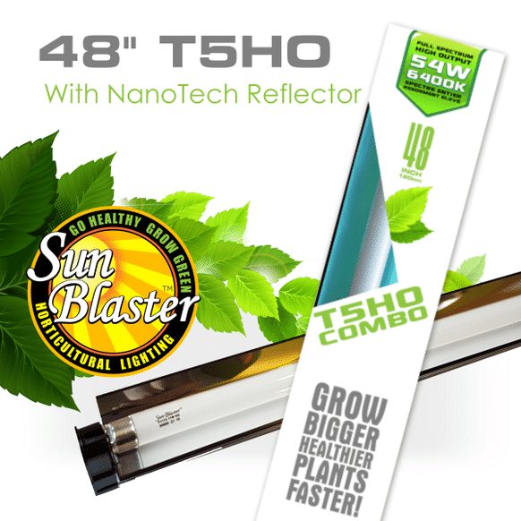 SunBlaster - T5HO Combo with Nanotech Reflector 48" / 54W