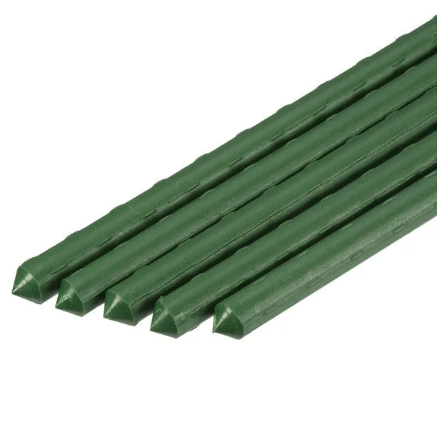 Plastic Coated Steel Garden Stakes (Green)