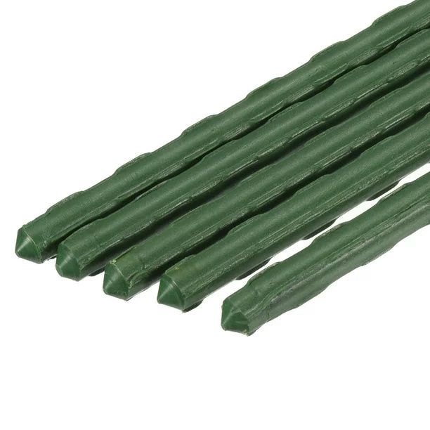 Plastic Coated Steel Garden Stakes (Green)