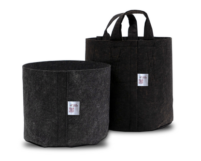 Root Pouch Fabric Grow Bag with Handles BLACK