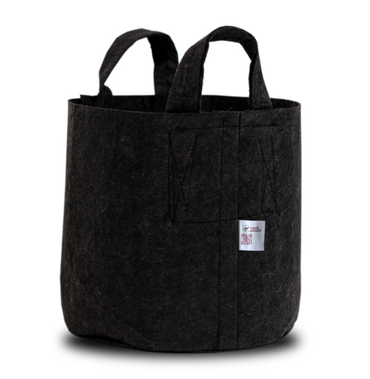 Root Pouch Fabric Grow Bag with Handles BLACK